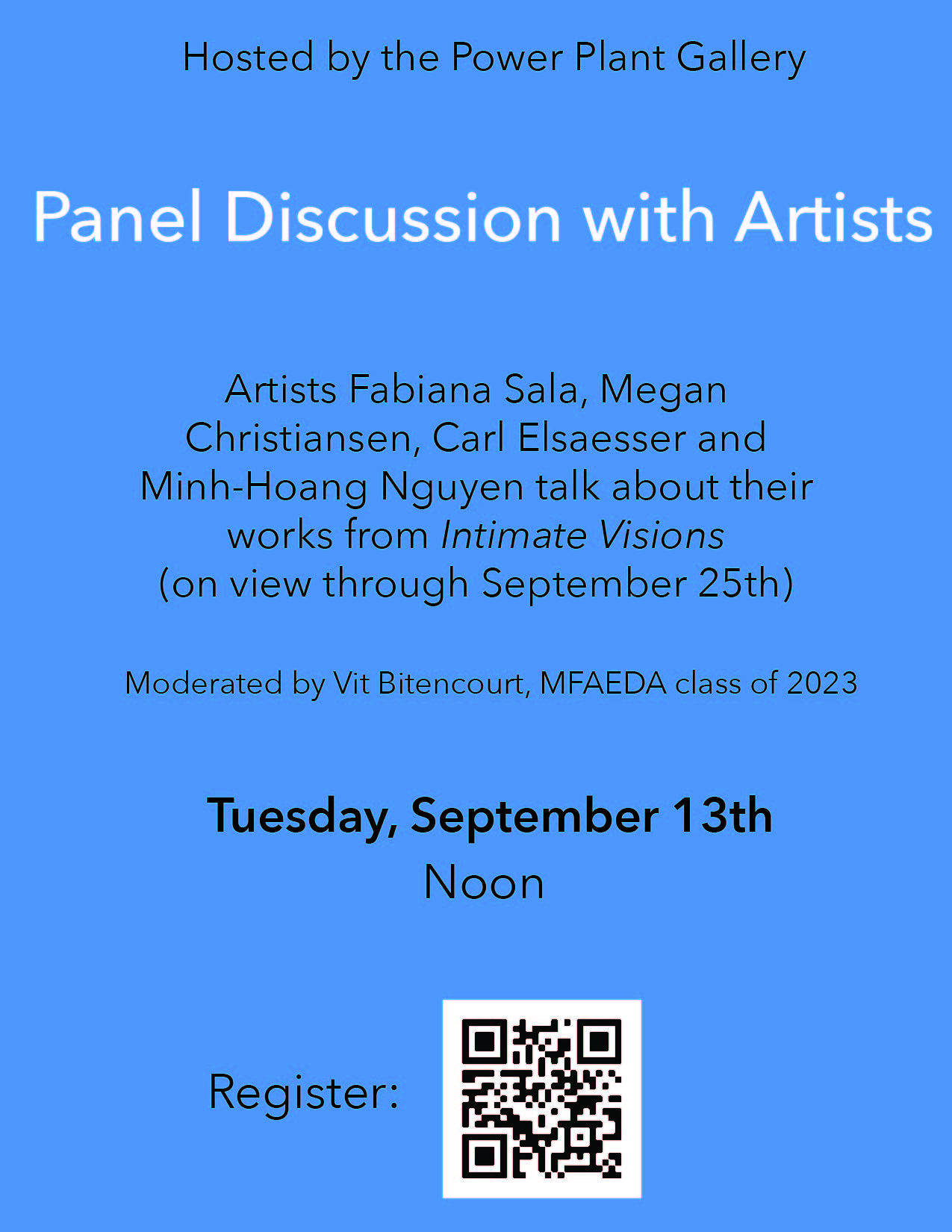 Intimate Visions Gallery Talk